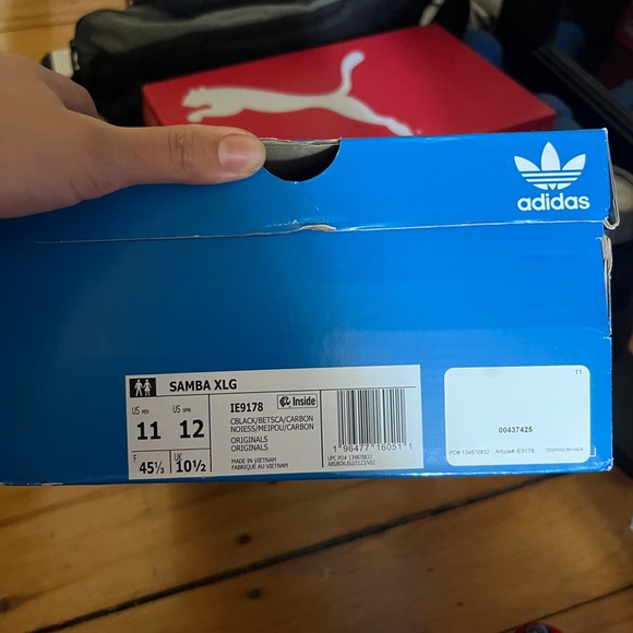 Adidas Samba XLG Black and Red Shoes - Picture 5 of 5